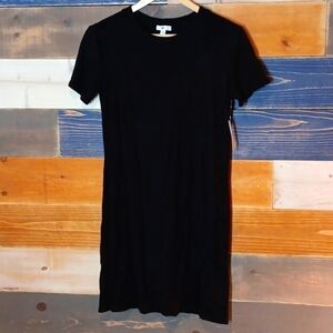 BP Black ribbed dress M NWT